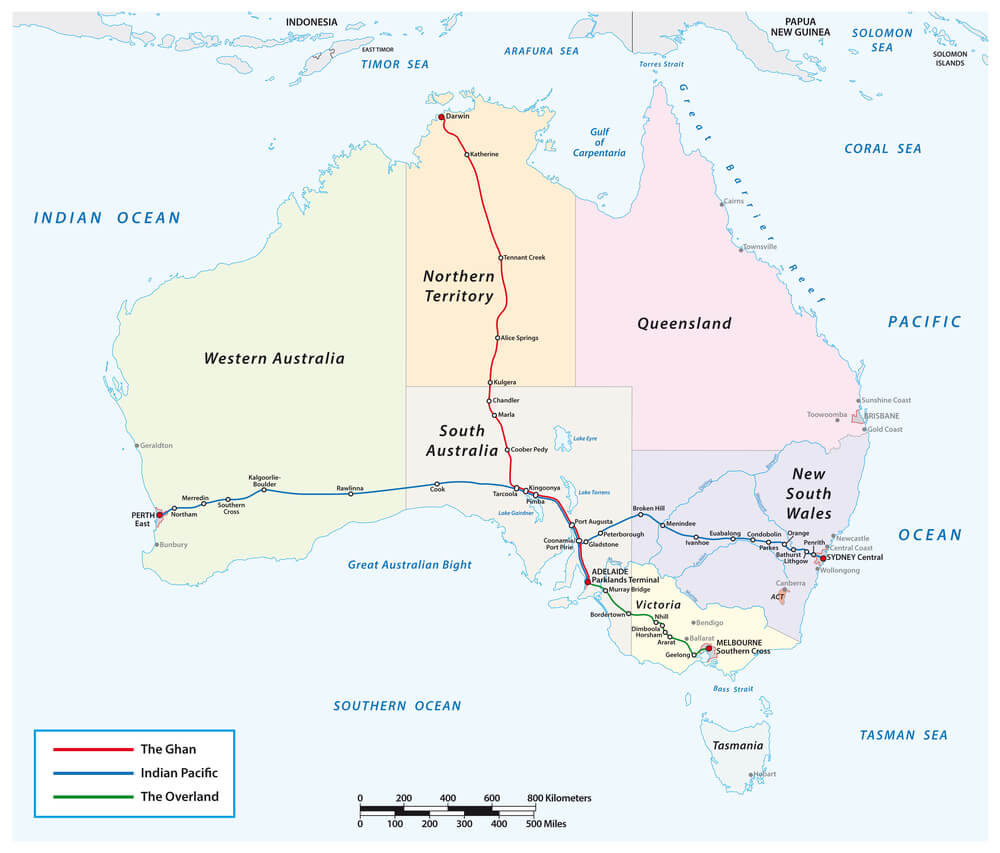 The Ghan And Indian Pacific Trains